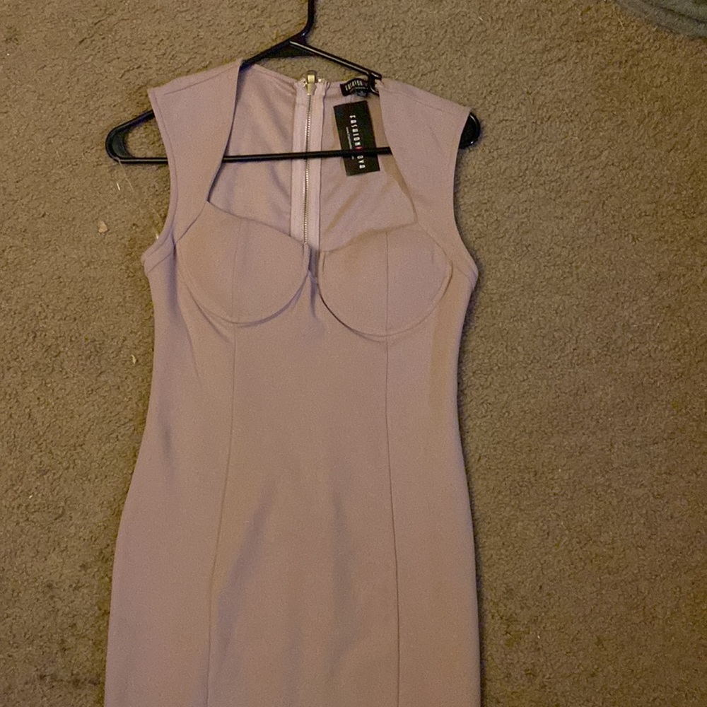 Light Lavender Fitted Dress